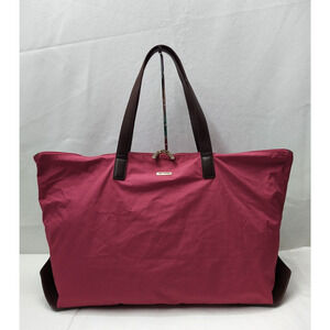 Tumi The Obi Collection Red Nylon Foldable Go Everywhere Tote Bag